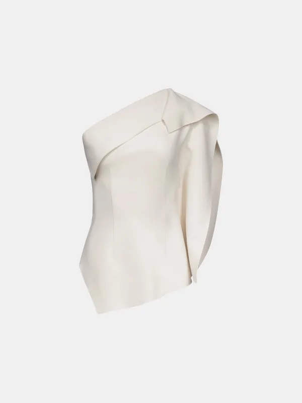 Lavinia Top in Cream made by FFORME
