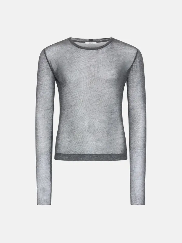 Elaine Top in Mid Grey made by FFORME