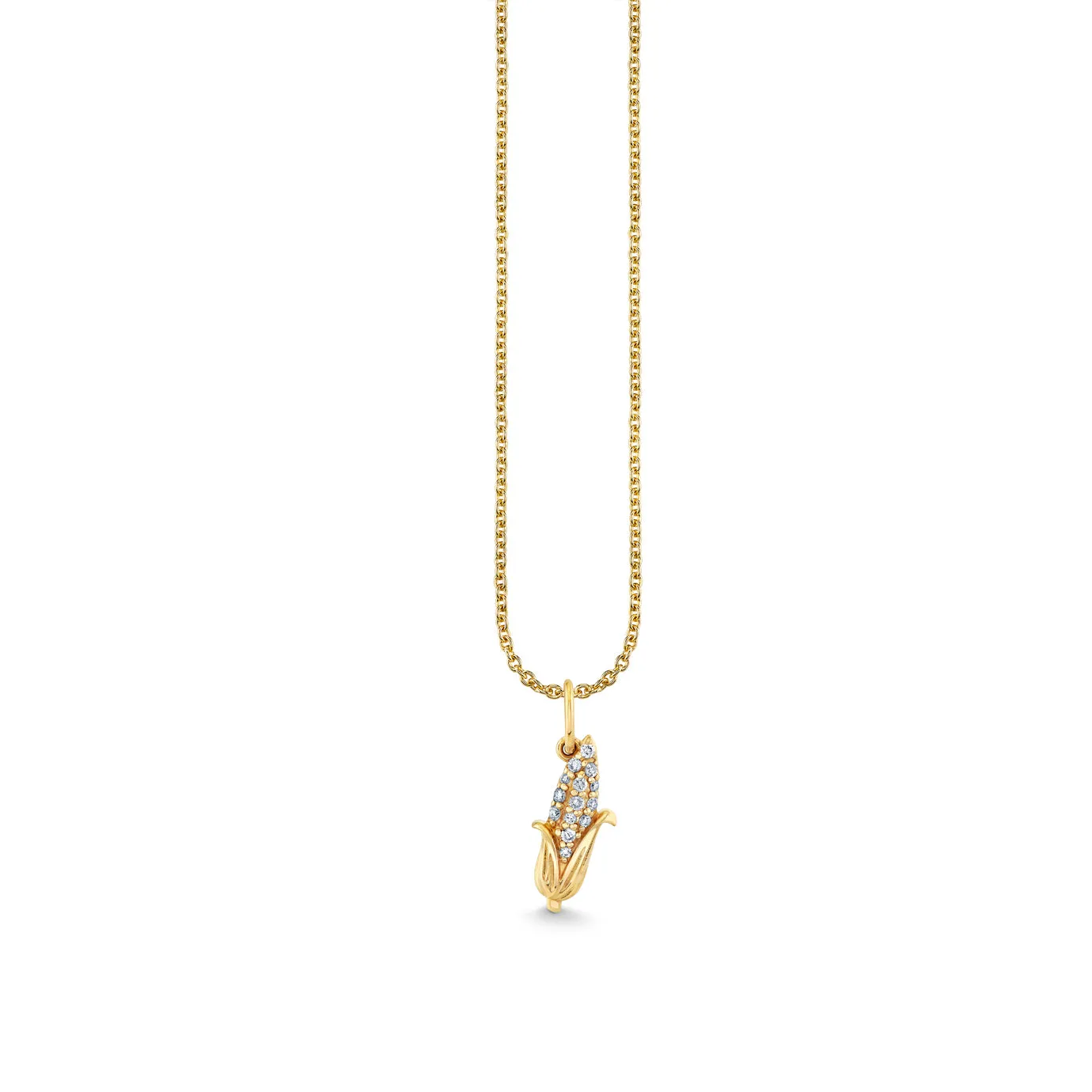 Gold & Diamond Corn Charm sold by Sydney Evan