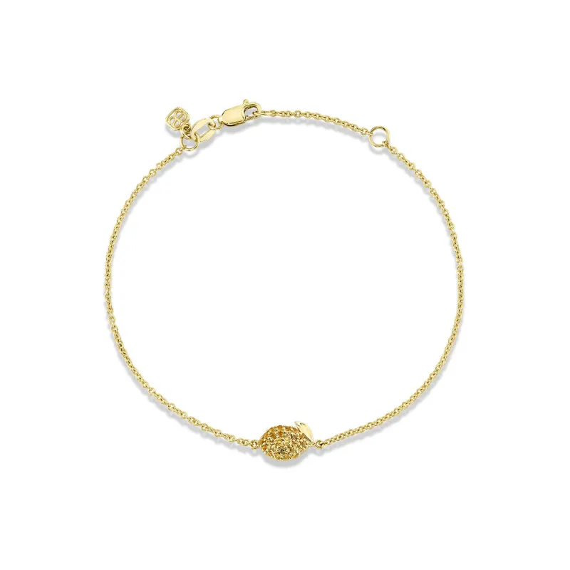 Gold & Yellow Sapphire Lemon Bracelet made by Sydney Evan