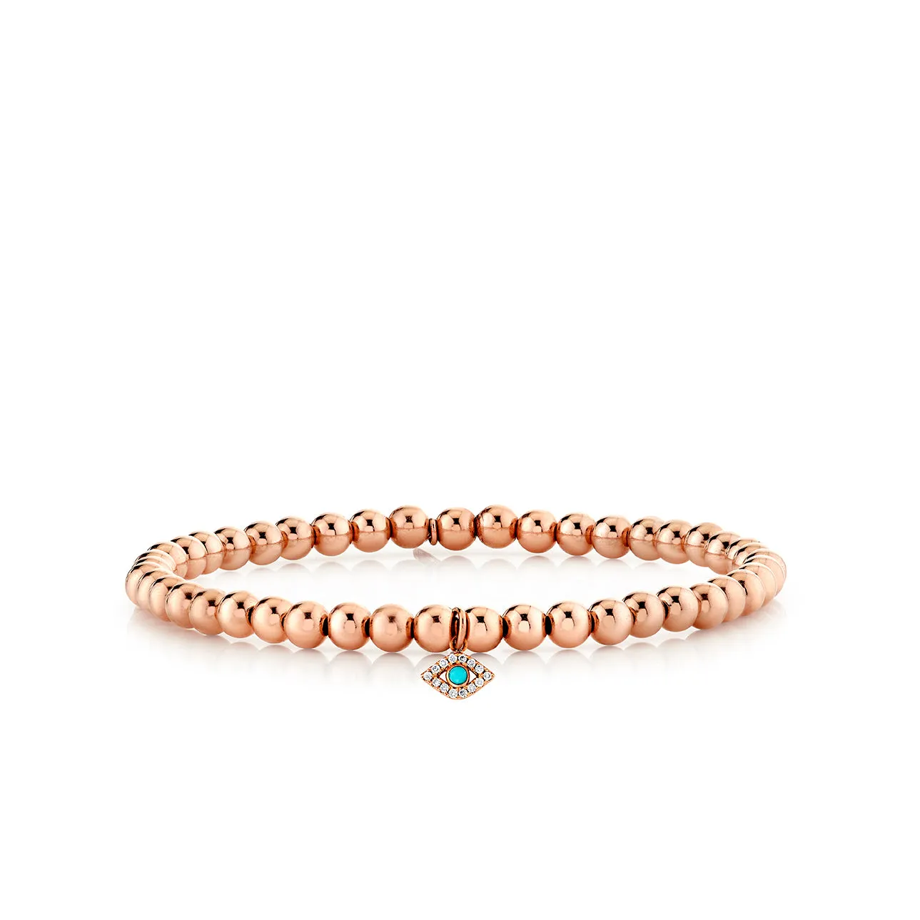Rose Gold & Diamond Eye on Rose Gold Beads sold by Sydney Evan
