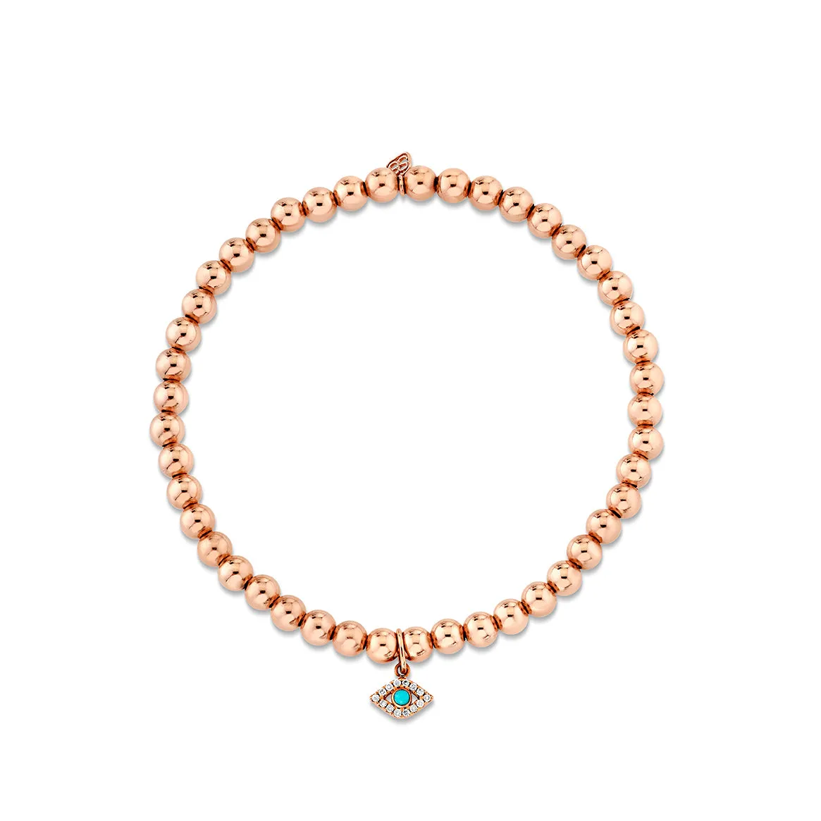 Rose Gold & Diamond Eye on Rose Gold Beads sold by Sydney Evan product image thumbnail 3