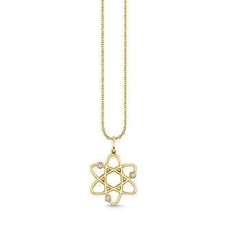 Gold & Diamond Medium Cosmos Charm sold by Sydney Evan