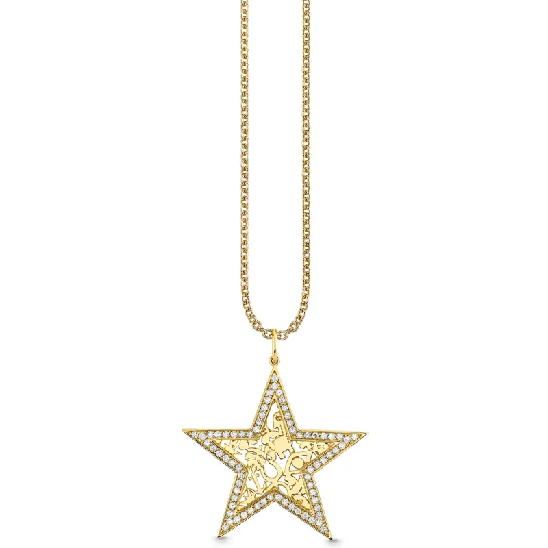 Gold & Diamond Icon Wallpaper Star Charm made by Sydney Evan