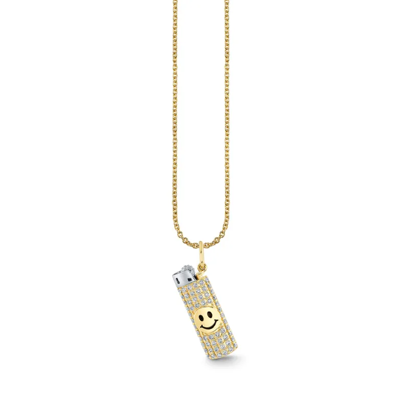 Gold & Diamond Lighter Charm made by Sydney Evan