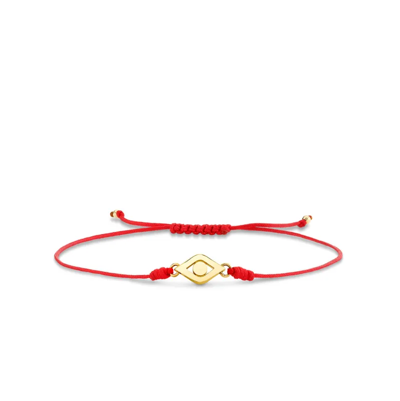 Pure Gold Medium Protective Eye Cord Bracelet made by Sydney Evan
