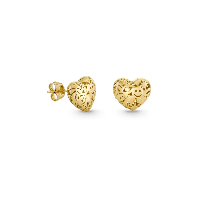 Gold Icon Wallpaper Heart Stud made by Sydney Evan