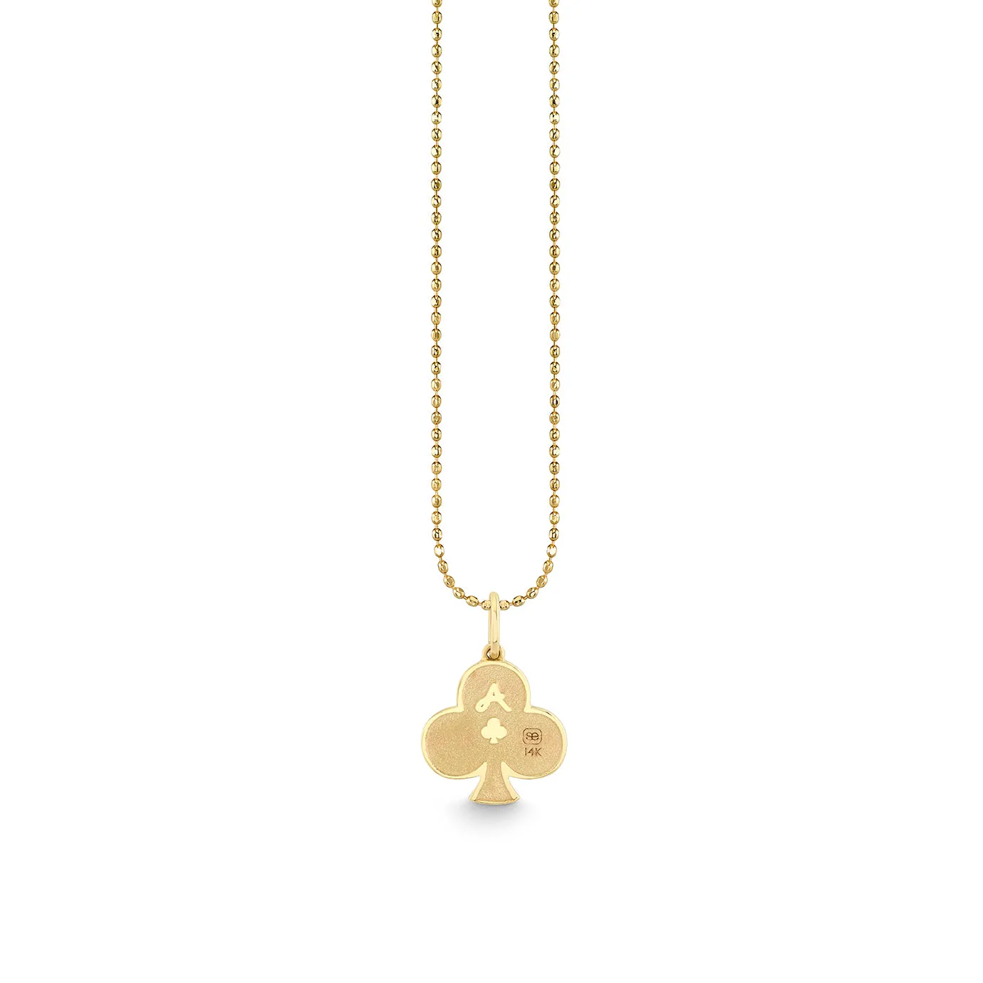 Gold & Diamond Ace of Clubs Charm sold by Sydney Evan product image thumbnail 2