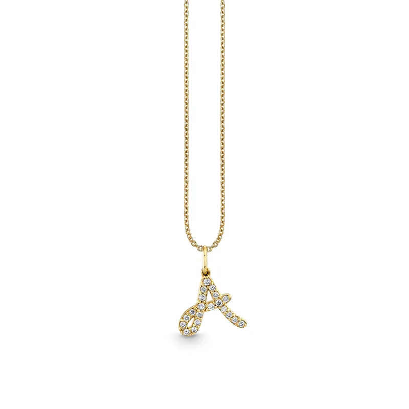 Gold & Diamond Medium Initial Charm made by Sydney Evan