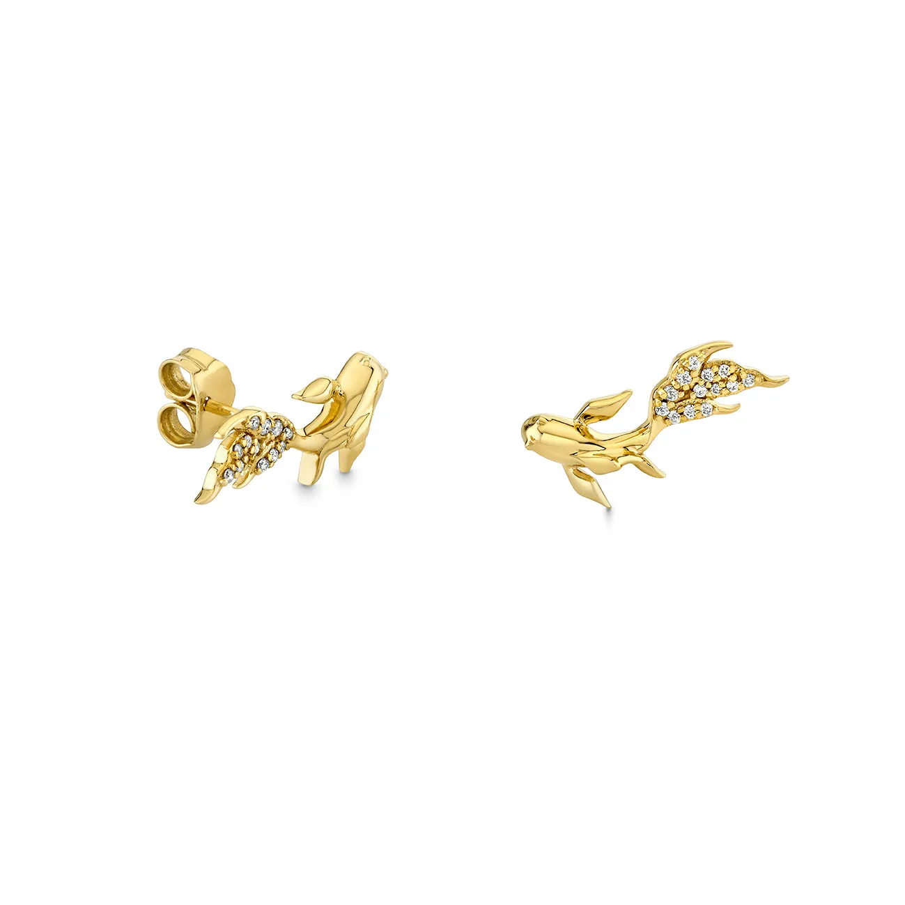 Gold & Diamond Koi Fish Stud sold by Sydney Evan