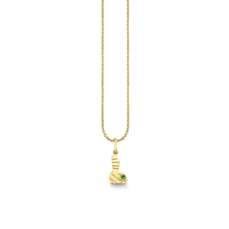 Gold & Emerald Wicked Elphaba Pure Boot Charm made by Sydney Evan