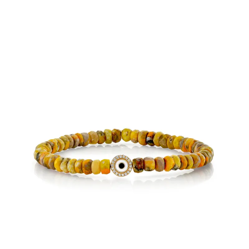 Gold & Diamond Eye on Bumble Bee Jasper made by Sydney Evan