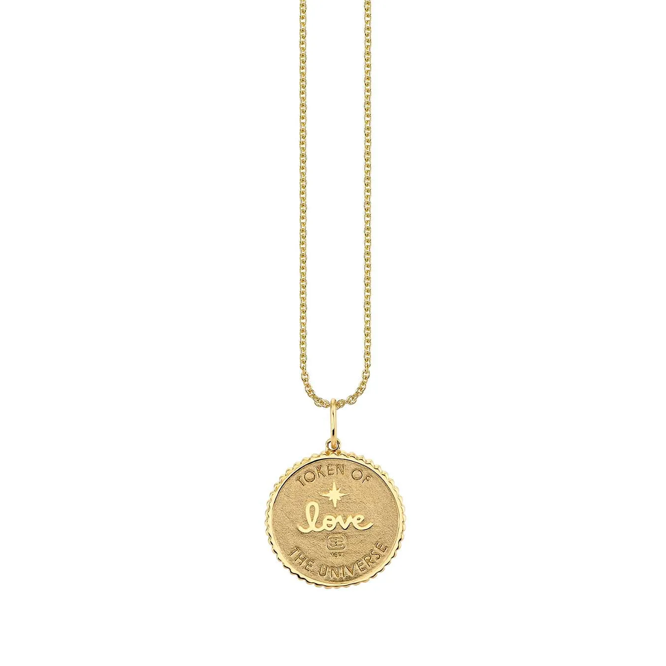 Gold & Diamond Sun & Moon Medallion sold by Sydney Evan product image thumbnail 3