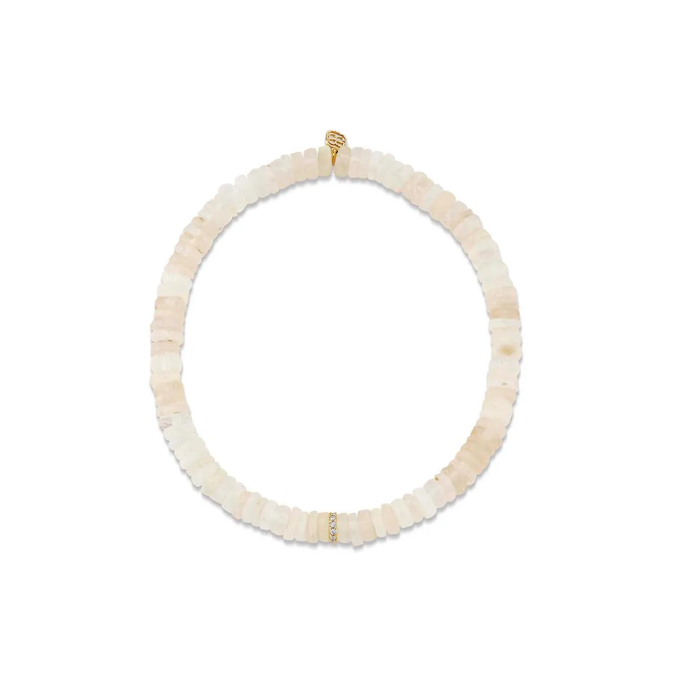 Gold & Diamond Rondelle on Ethiopian Opal sold by Sydney Evan product image thumbnail 4