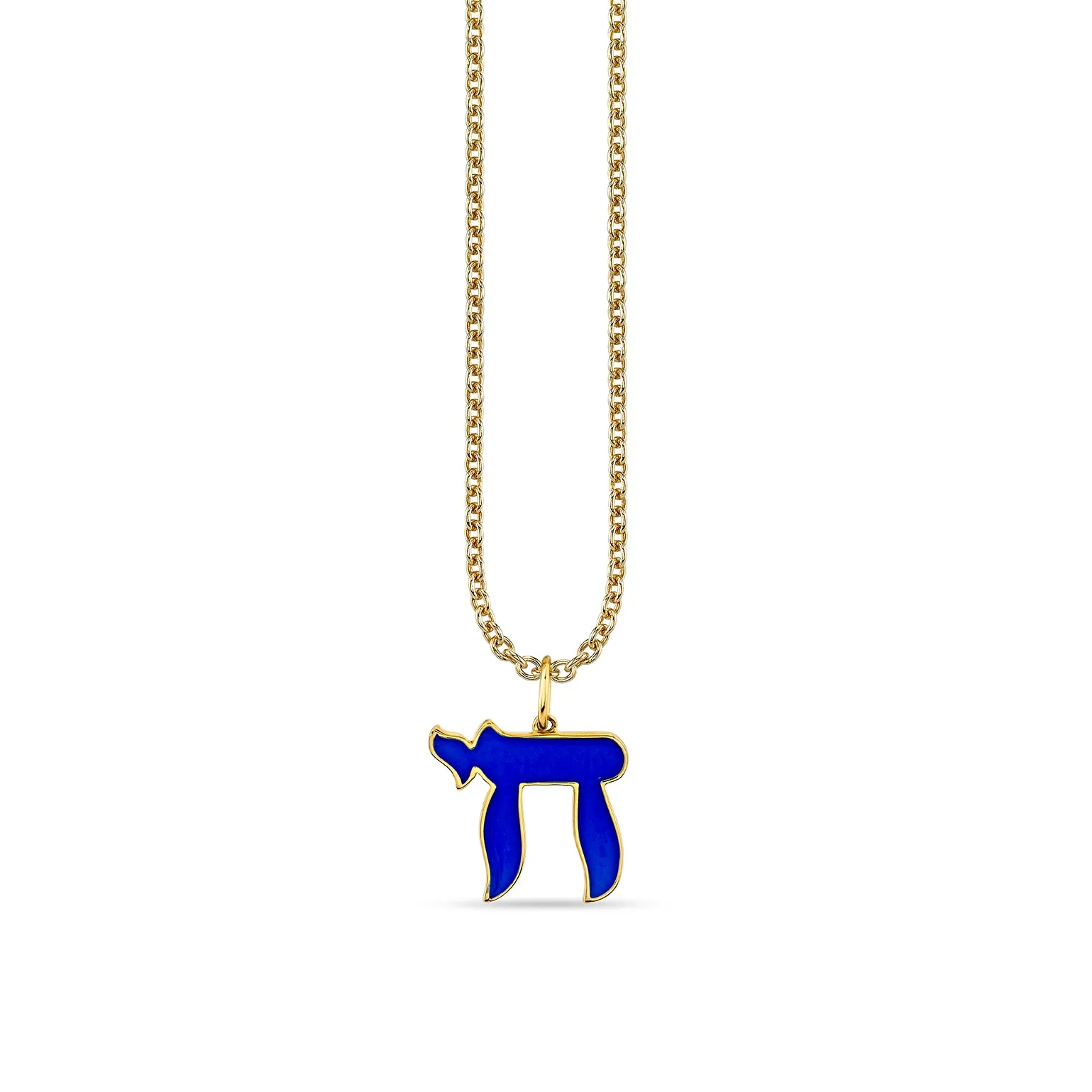 Gold & Enamel Small Chai Charm sold by Sydney Evan product image thumbnail 4