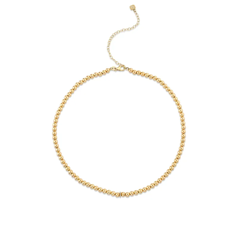 Gold & Diamond Rondelle Necklace made by Sydney Evan