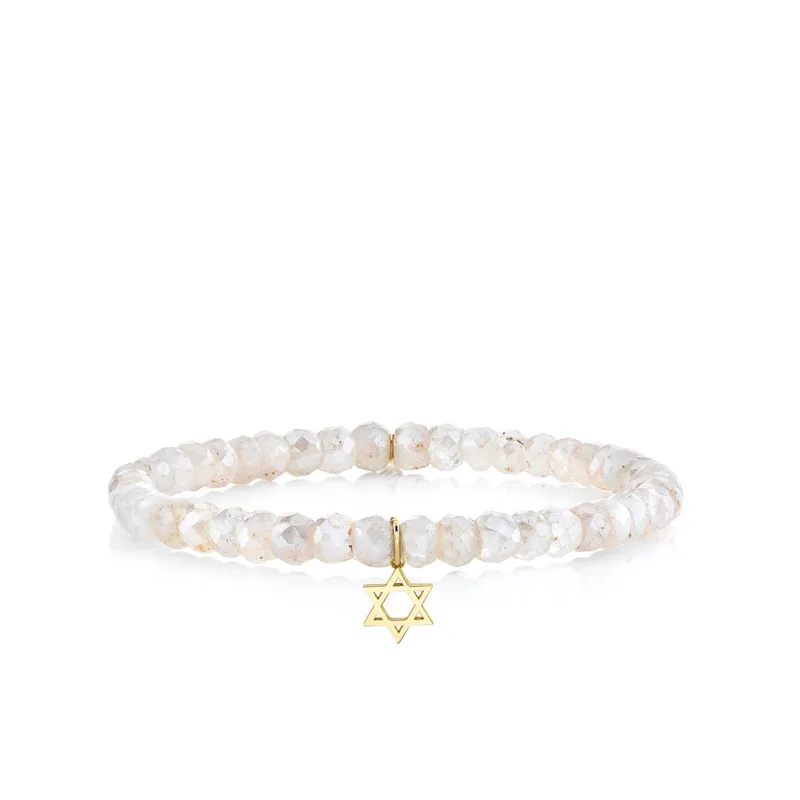 Pure Gold Tiny Star of David on Grapolite made by Sydney Evan