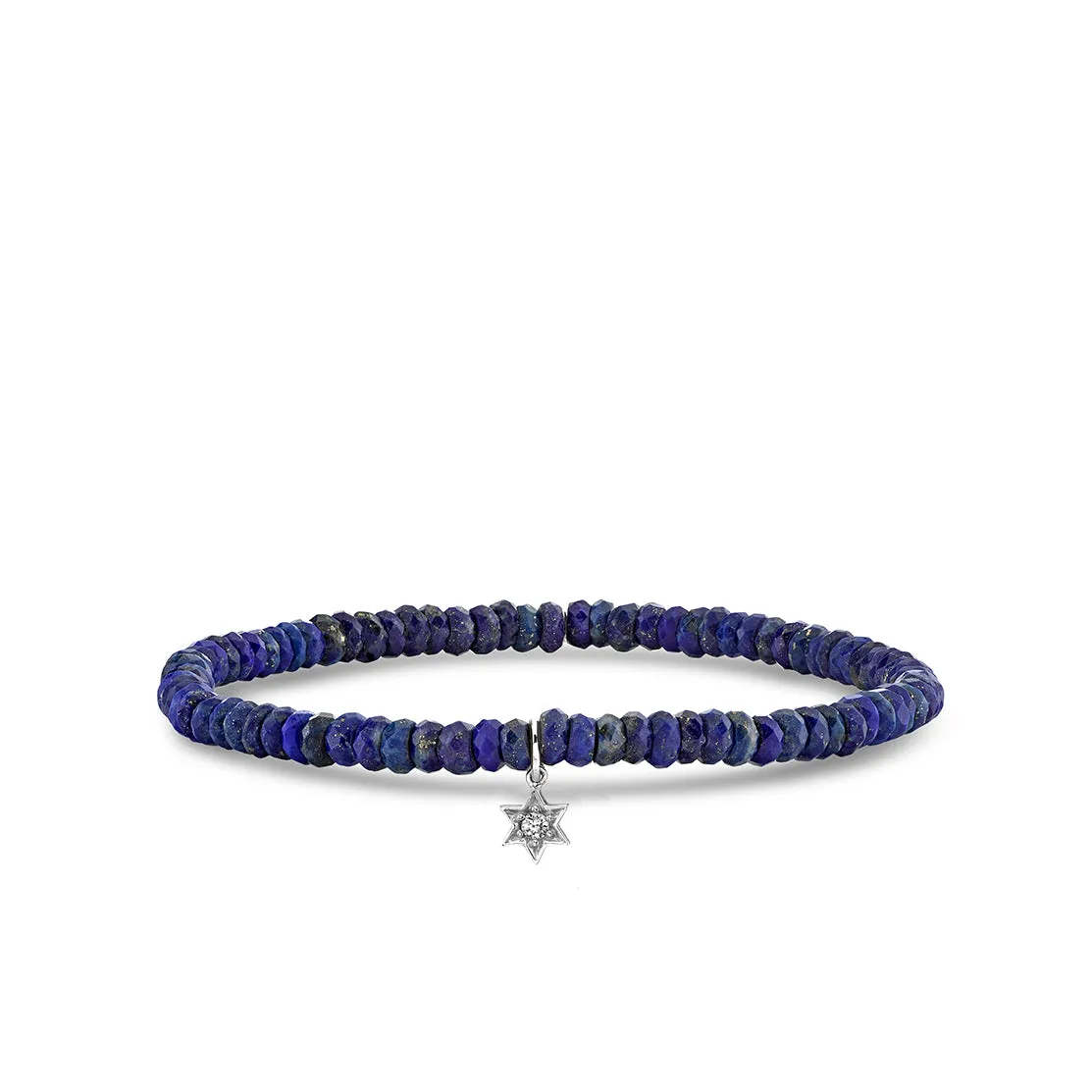 Gold & Diamond Mini Star Of David on Lapis sold by Sydney Evan