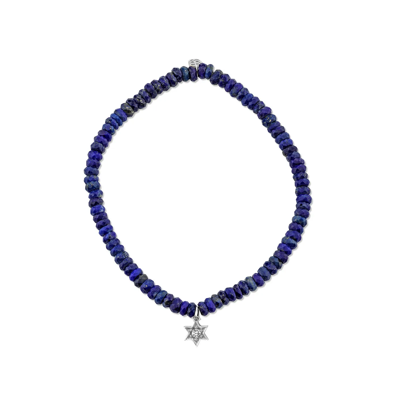 Gold & Diamond Mini Star Of David on Lapis sold by Sydney Evan product image thumbnail 3