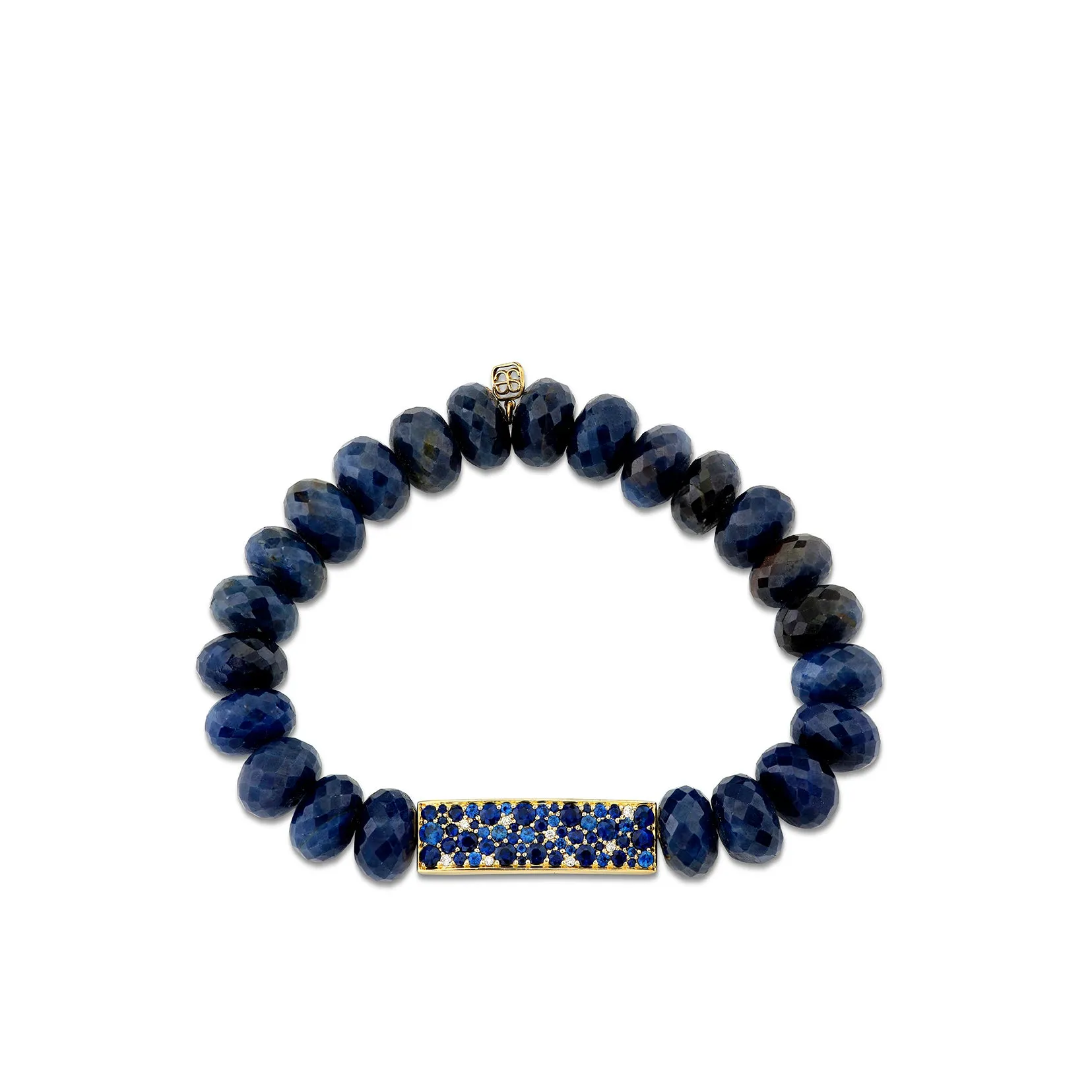Gold & Diamond Sapphire Bar on Sapphire sold by Sydney Evan product image thumbnail 3