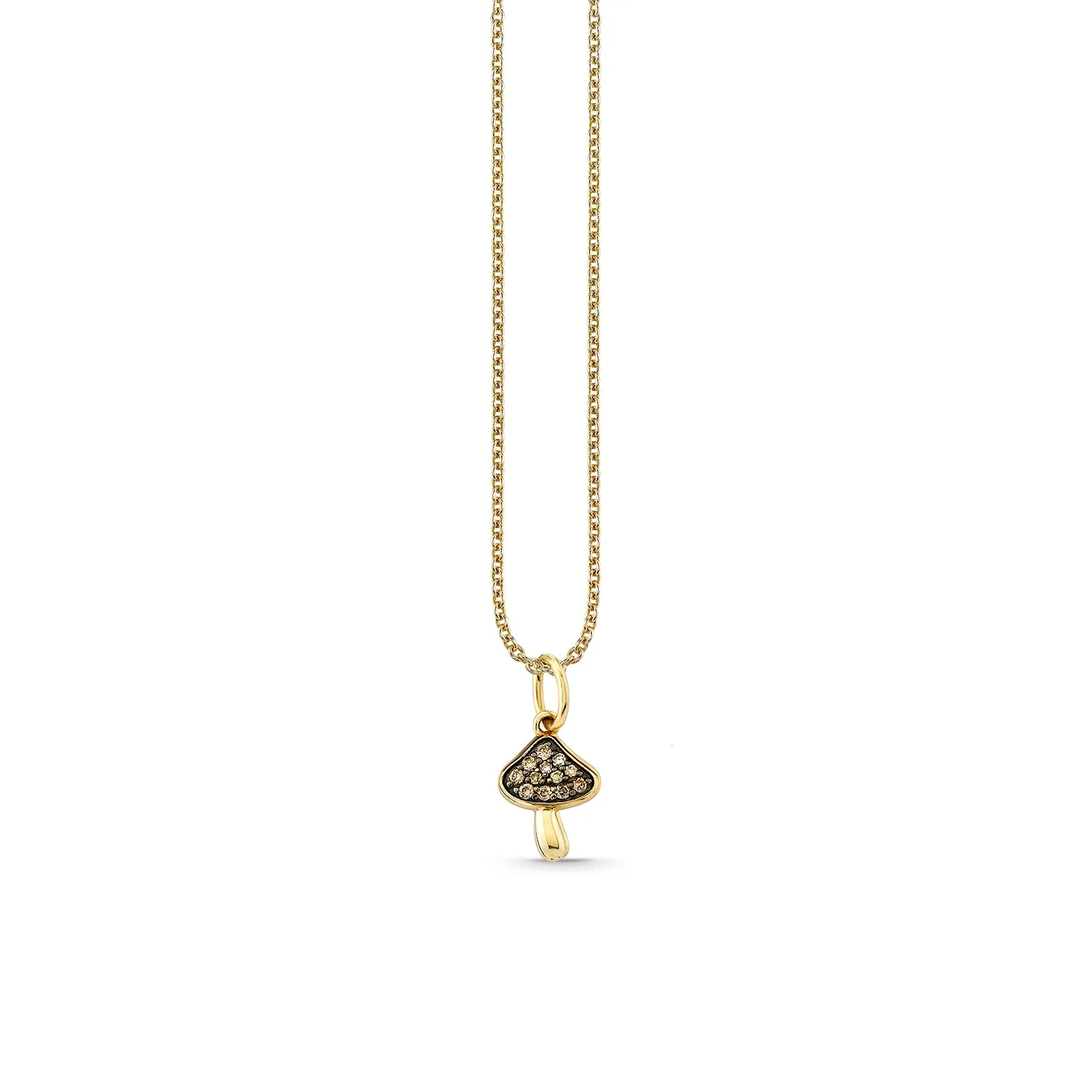 Gold & Diamond Mushroom Charm sold by Sydney Evan