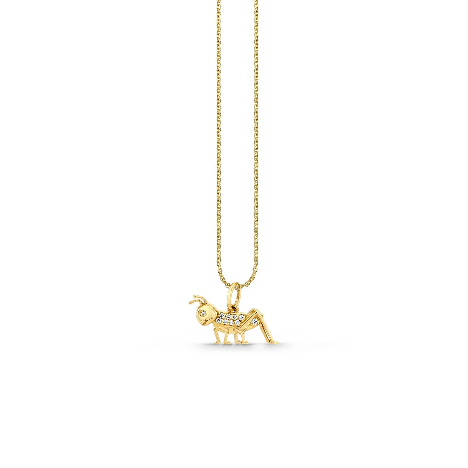 Gold & Diamond Cricket Charm sold by Sydney Evan