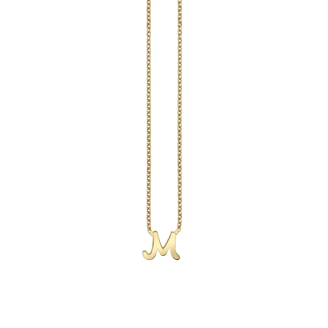 Pure Gold Tiny Initial Necklace sold by Sydney Evan product image thumbnail 3