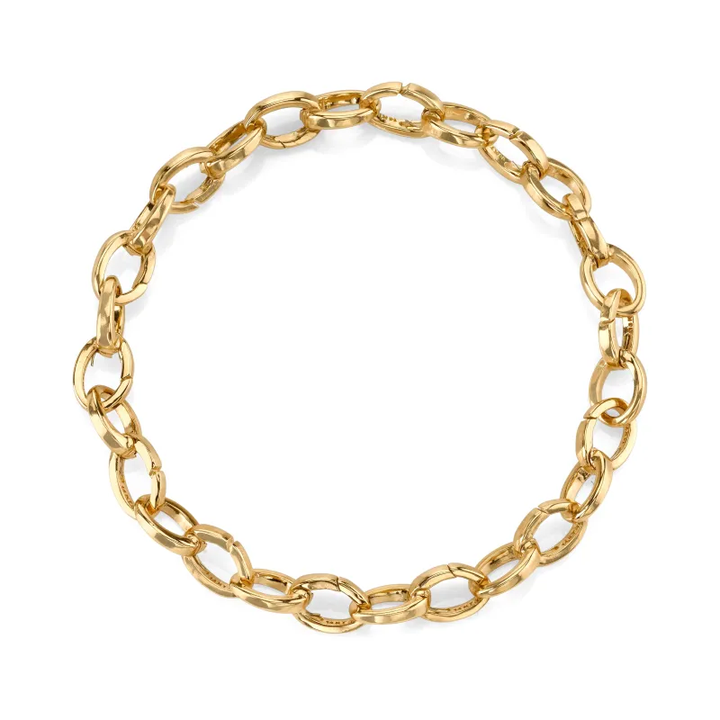 14k Gold Endless Link Chain Bracelet made by Sydney Evan