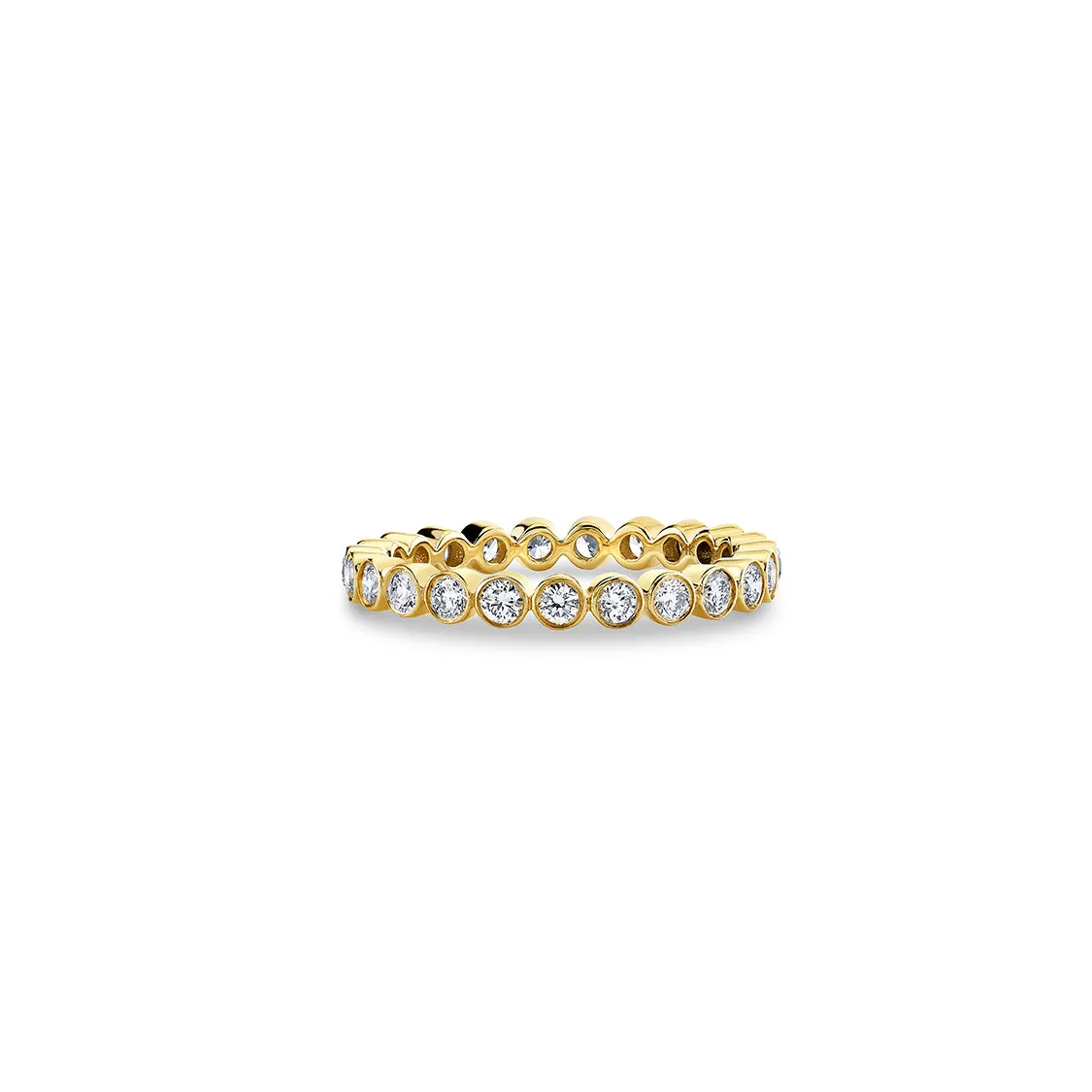 Gold & Diamond Bezel Eternity Ring sold by Sydney Evan product image thumbnail 3
