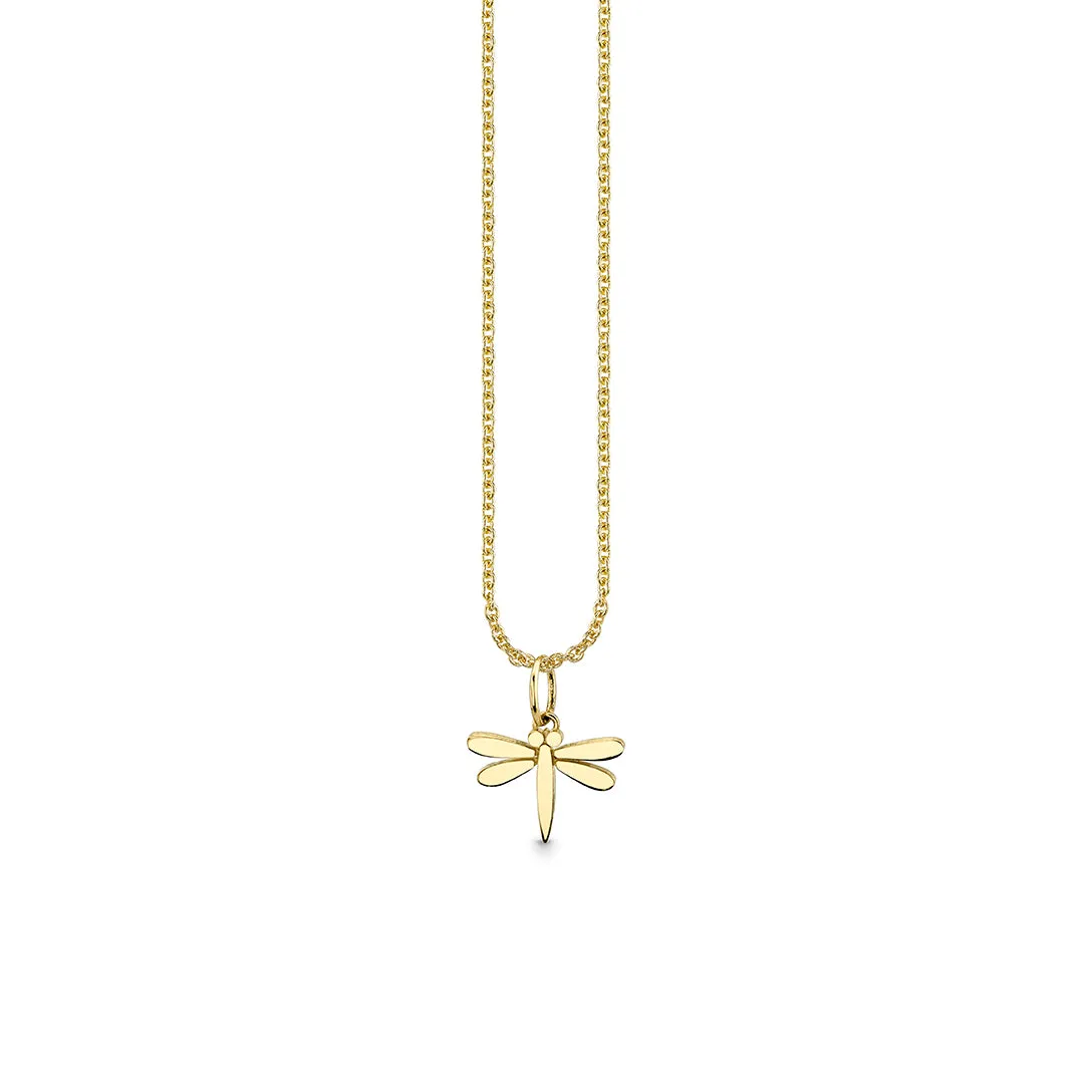 Pure Gold Tiny Dragonfly Charm sold by Sydney Evan