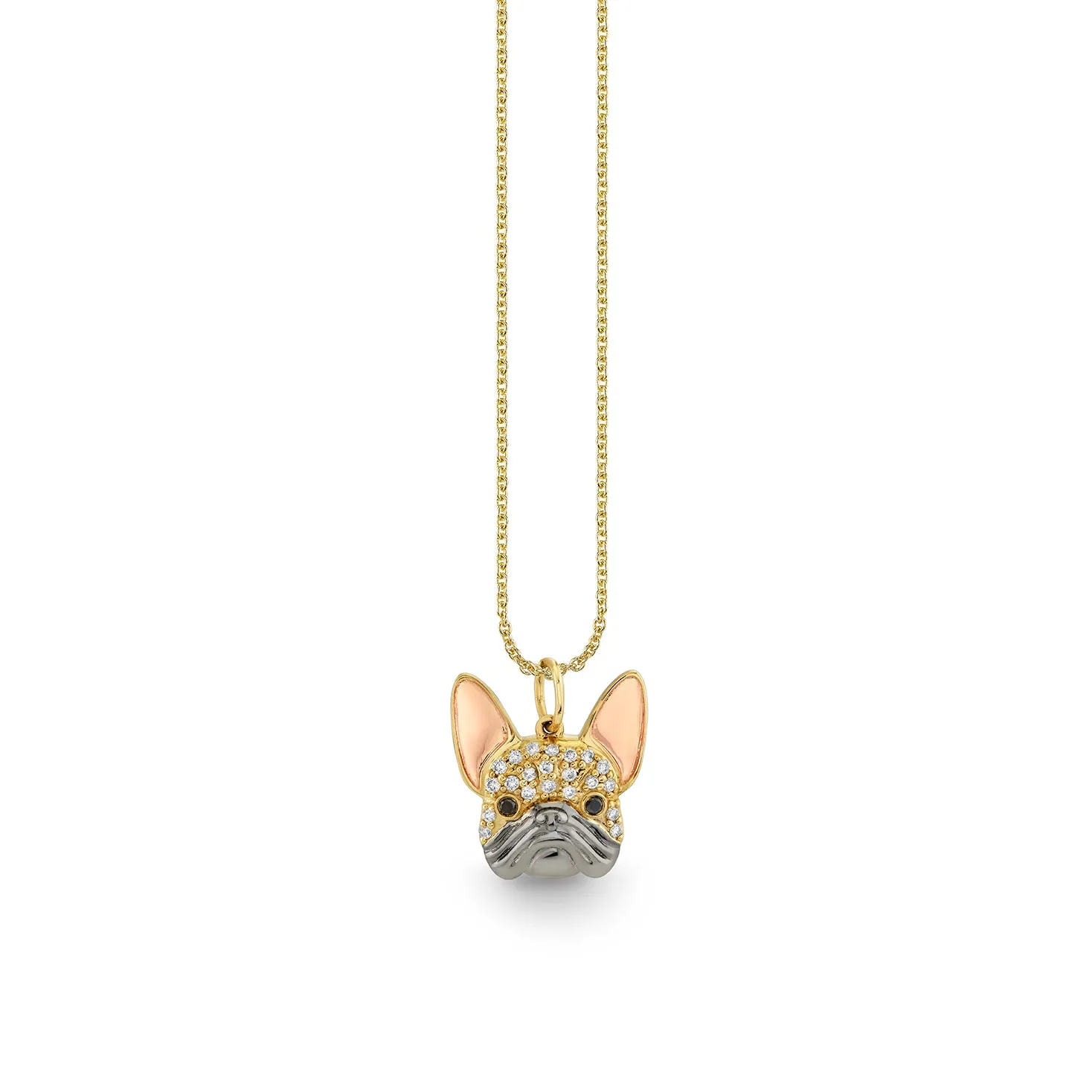 Gold & Diamond French Bulldog Charm sold by Sydney Evan