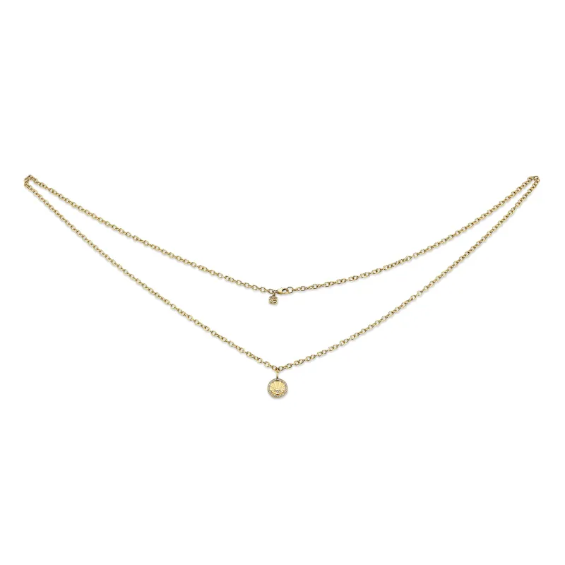Gold & Diamond Eye Rays Coin Belly Chain made by Sydney Evan