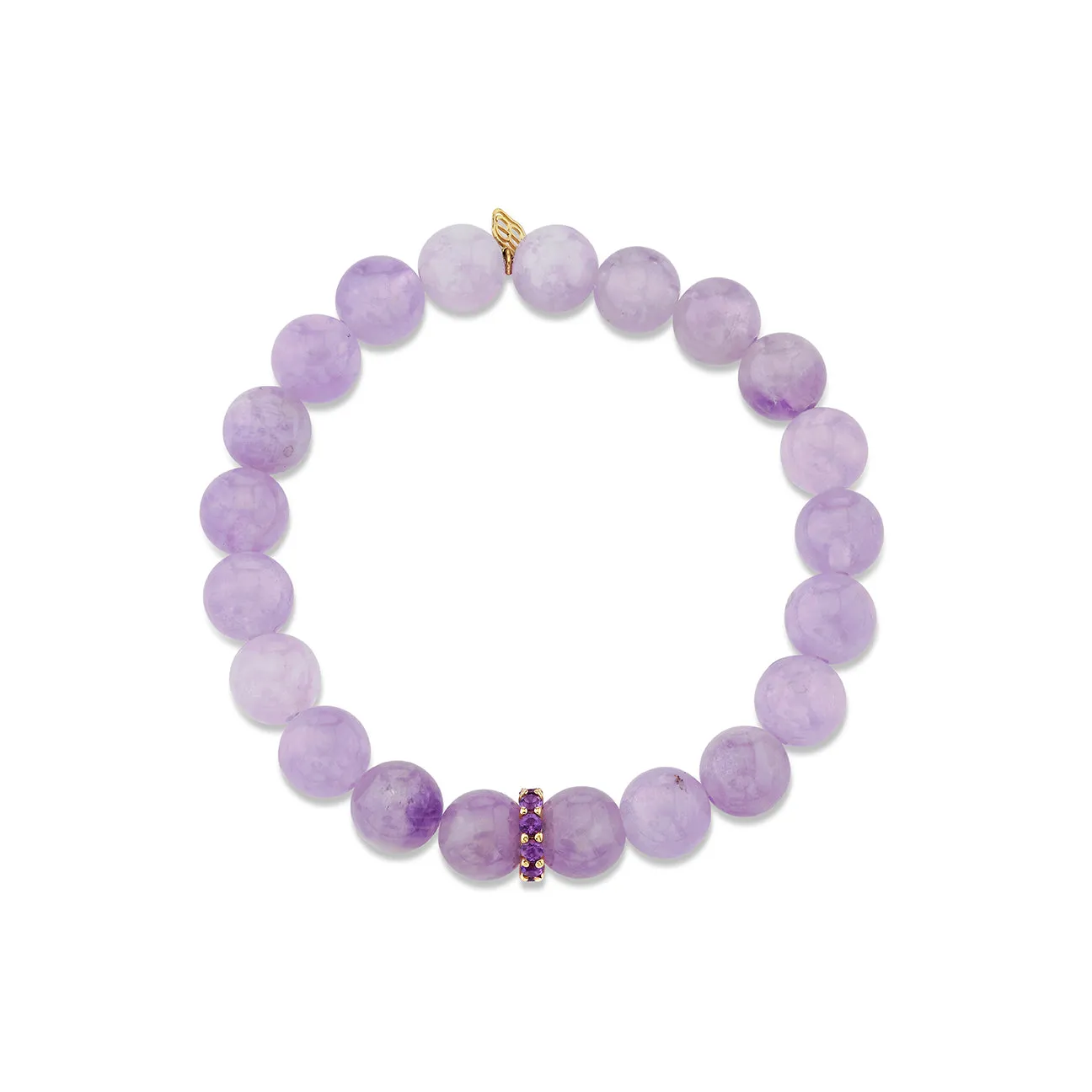 Gold & Amethyst Rondelle on Lavender Amethyst sold by Sydney Evan product image thumbnail 3
