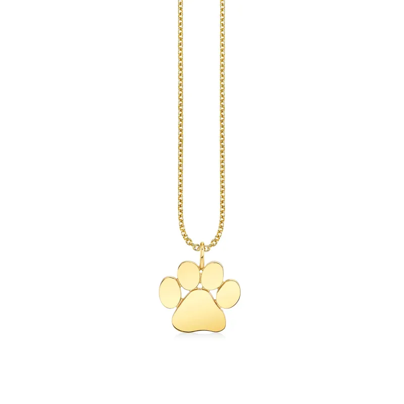 Pure Gold Small Paw Charm made by Sydney Evan
