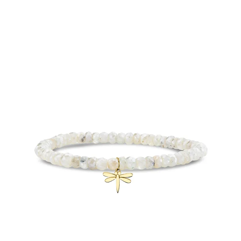 Pure Gold Tiny Dragonfly on Grapolite made by Sydney Evan