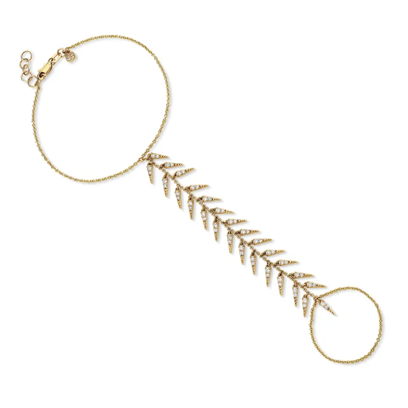Gold & Diamond Fringe Princess Bracelet made by Sydney Evan