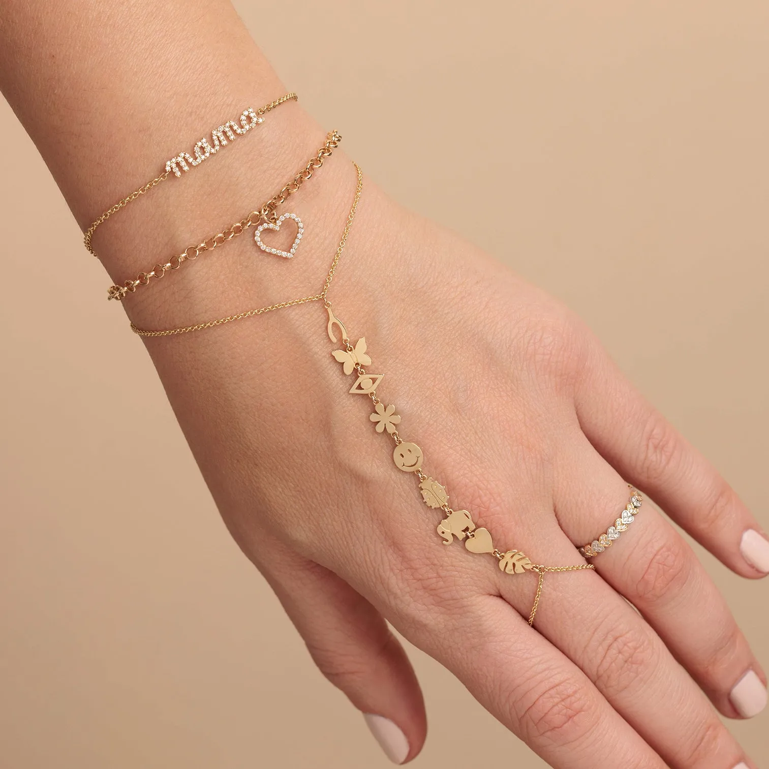 Pure Gold Icons Princess Bracelet sold by Sydney Evan product image thumbnail 2