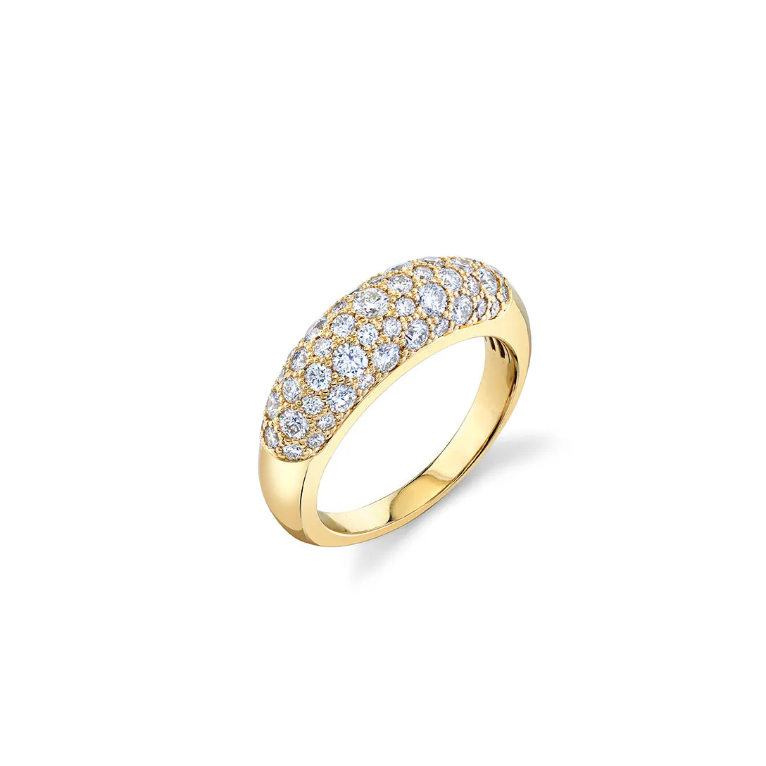 Gold & Diamond Small Puffy Ring sold by Sydney Evan
