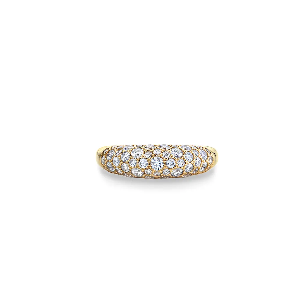 Gold & Diamond Small Puffy Ring sold by Sydney Evan product image thumbnail 3