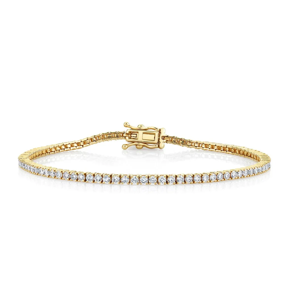 Gold & Diamond Tennis Bracelet sold by Sydney Evan
