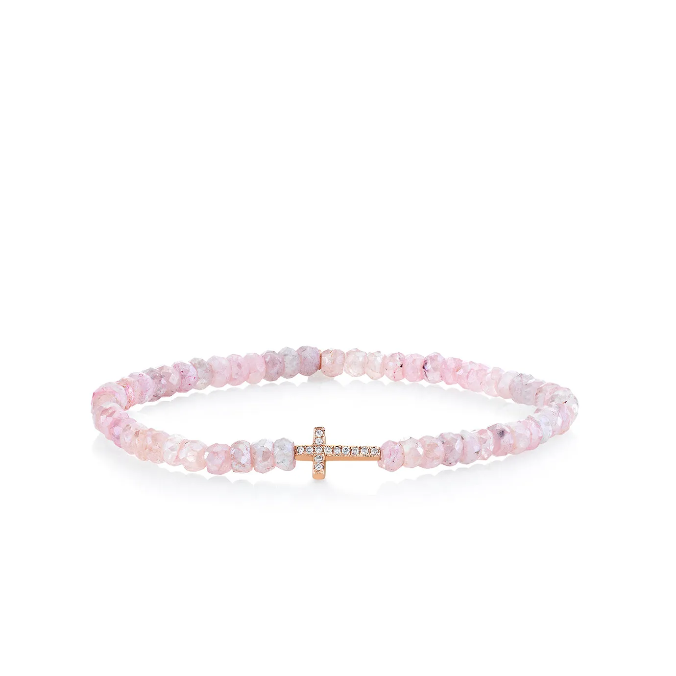 Rose Gold & Diamond Cross on Grapolite sold by Sydney Evan