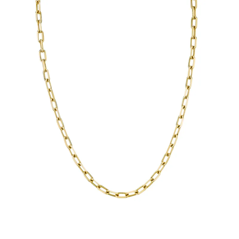 14k Gold Long Cable Chain made by Sydney Evan