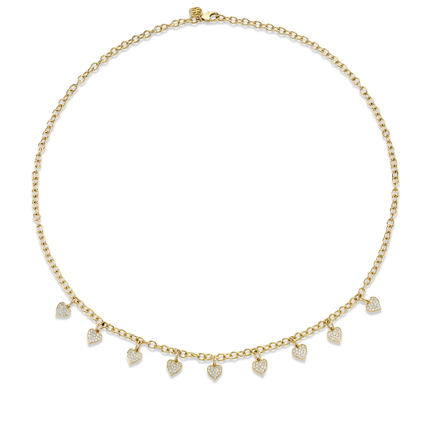 Gold & Diamond Multi-Heart Necklace sold by Sydney Evan