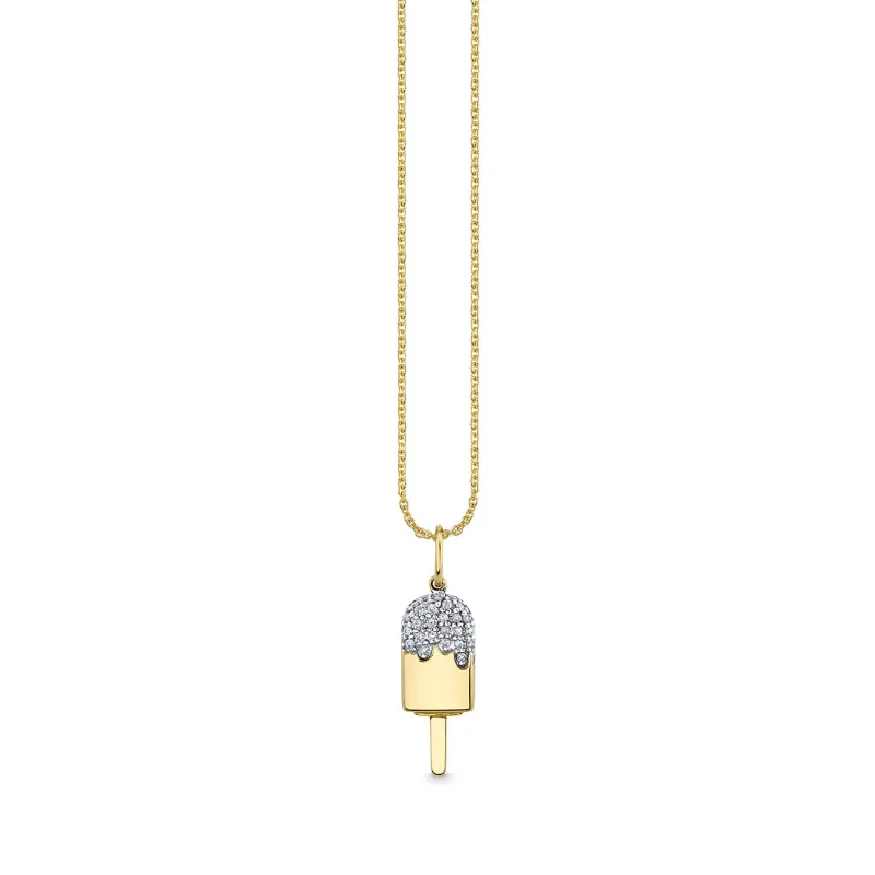 Gold & Diamond Popsicle Charm made by Sydney Evan