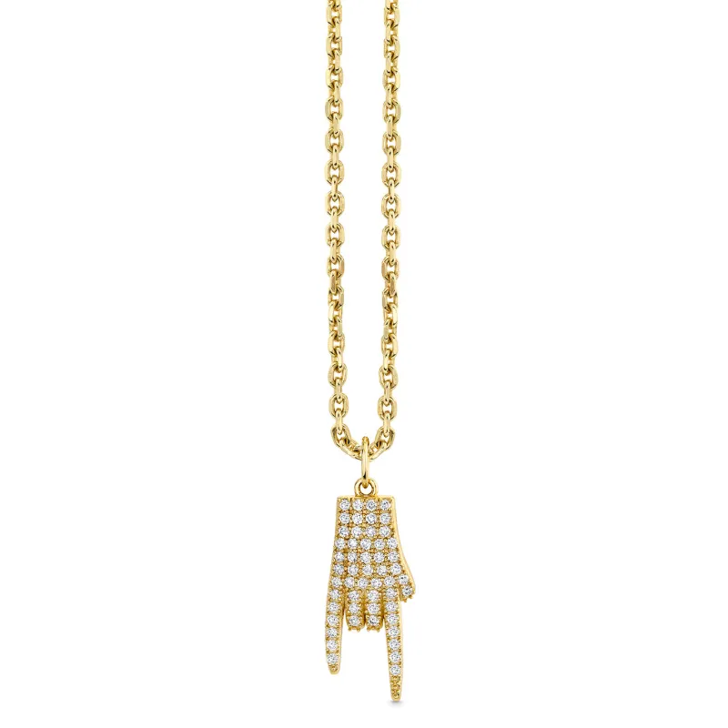 Men's Collection Gold & Diamond Mano Corunto Charm made by Sydney Evan