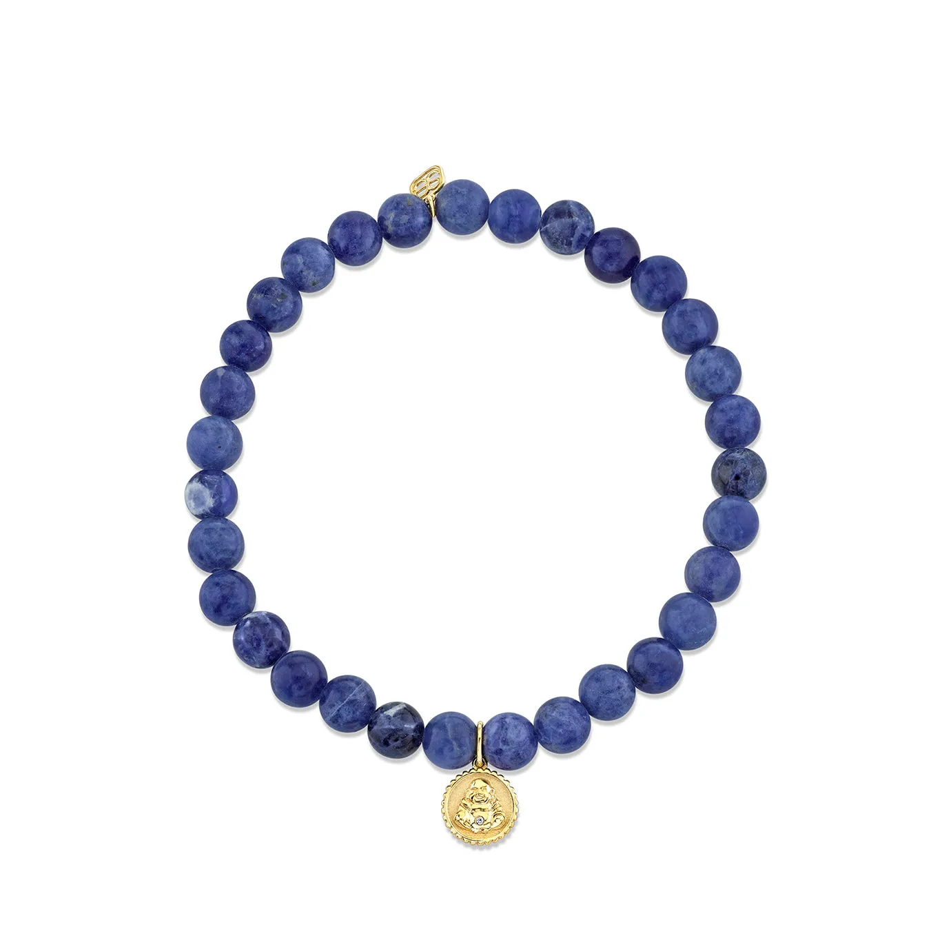 Men's Collection Gold & Diamond Buddha Coin on Sodalite sold by Sydney Evan product image thumbnail 2