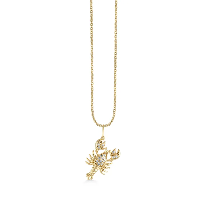 Gold & Diamond Lobster Charm made by Sydney Evan