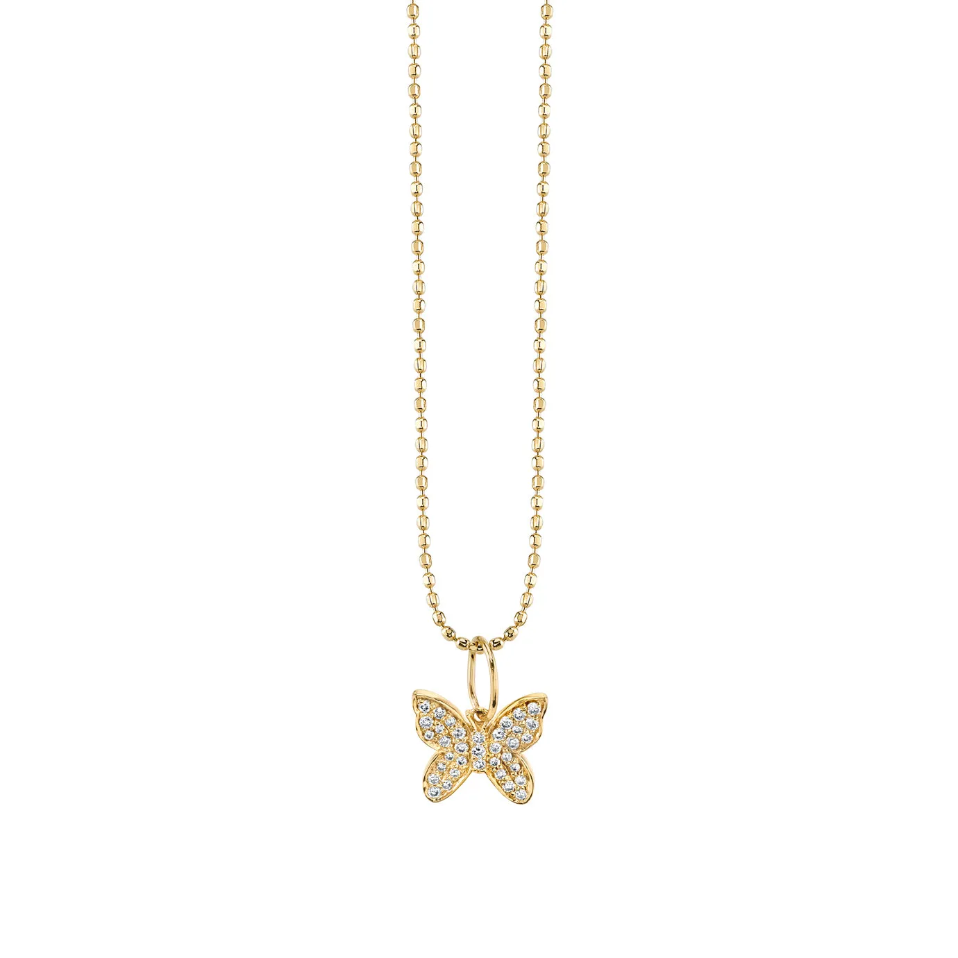 Gold & Diamond Mini Butterfly Charm sold by Sydney Evan