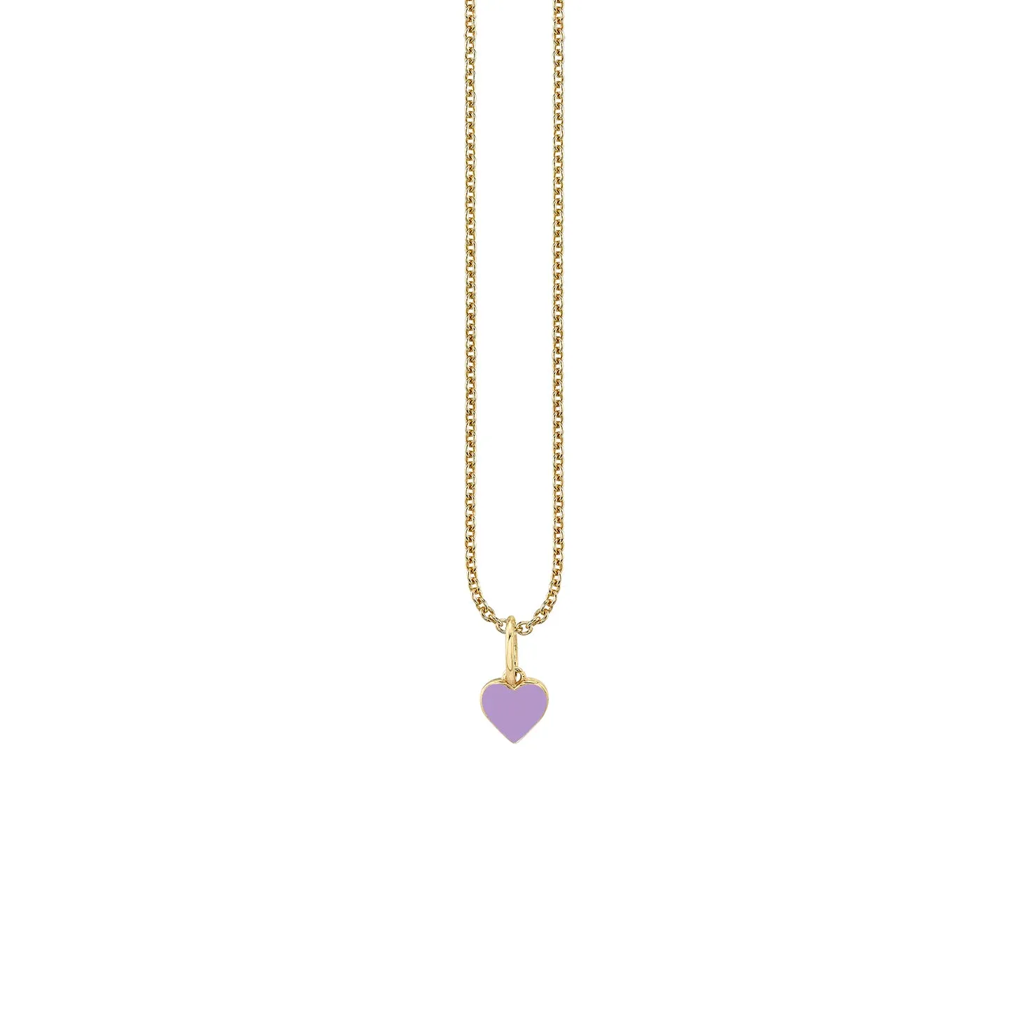 Gold & Enamel Mini Heart Charm sold by Sydney Evan product image thumbnail 4