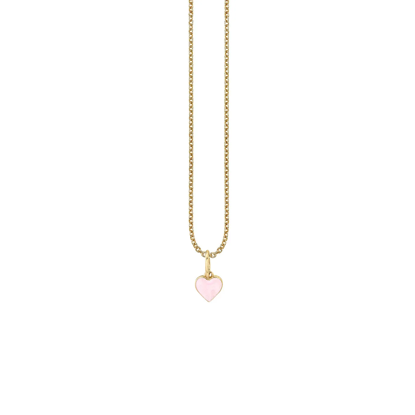 Gold & Enamel Mini Heart Charm sold by Sydney Evan product image thumbnail 3